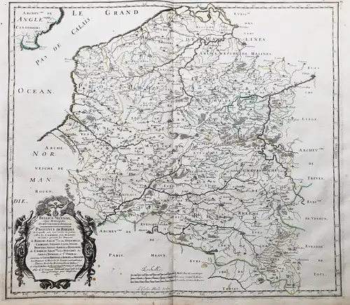 Belgica secunda, cujus metropolis durocortorum Remorum. Province de Rheims, de laquelle ont esté tirées en par