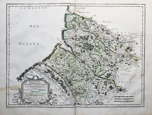Britanni. Archidiaconné de Ponthieu dans l'Evesché d'Amiens ou sont les Comté, Seneschaussée et Eslection de P