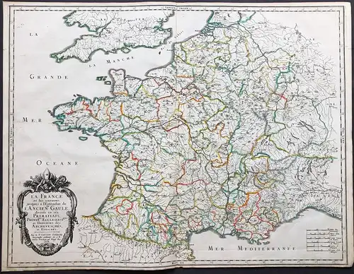 La France et les environs, jusques à l'Estendüe de l'Ancienne Gaule, divisée en ses Primatiats, Provinces Eccl