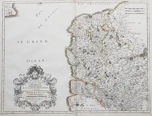 Oromansaci, et Gesoriacus Pagus in Morinis : evesché de Boulogne ou sont les Comté et seneschaussée de Bouleno