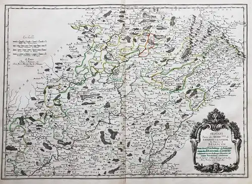 Sequani. Partie des Archid.connés de Favernay et Luxeuil du dioecese de Besançon. Partie occid.tale du Balliag