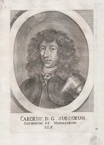 Carolus D.G. Suecorum - Charles XI of Sweden (1655-1697) Sweden kung king König roi Sweden Sverige Potrait