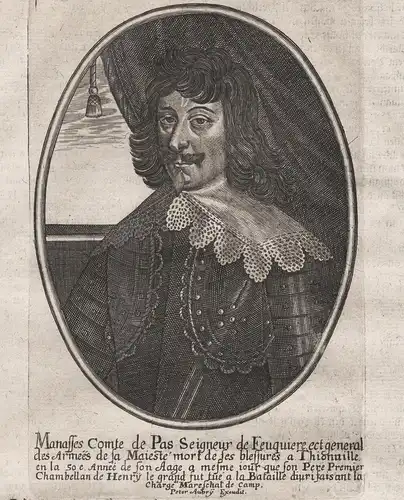 Manasses comte de Pas Seigneur de Feuquiere - Manasses de Pas Marquis de Feuquieres (1590-1640) Portrait