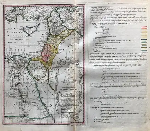 Regni Davidici et Salomonae i Descriptio Geographica cum vicinis regionibus Syriae et Aegypti...Schema I. - Cy