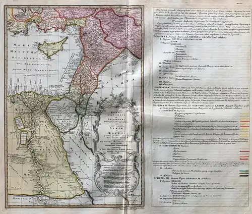 Regni Davidici et Salomonae i Descriptio Geographica cum vicinis regionibus Syriae et Aegypti...Schema II. - C