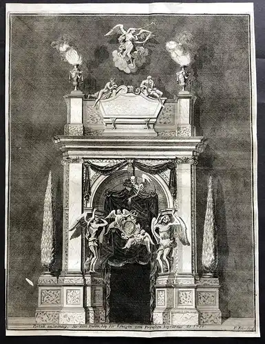 Portall aufwendig, für dem Duhm, bey der Königin von Preussen begräbnus, A. 1705 - Sophie Charlotte von Hannov