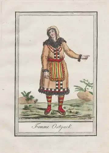 Femme Ostyack. - Siberia Sibirien Khanty people Russia Russland Tracht costumes