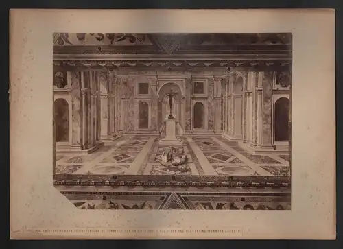 Roma - Palazzo Vaticano, Stanze di Costantino. Il Soffitto. Col Trionfo Della Relicione Sul Pacanesimo.