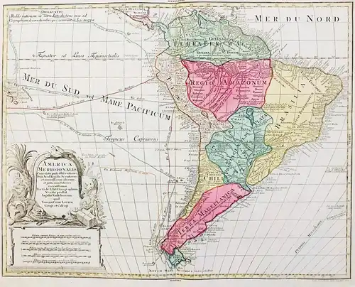 America Meridionalis Concinnata juxta Observationes Dnn Acad. Regalis Scientiarum et nonnullorum aliorum, et j