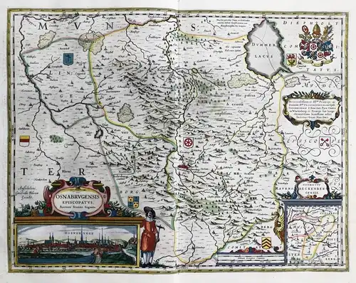 Osnaburgensis Episcopatus - Bistum Osnabrück Niedersachsen map Karte