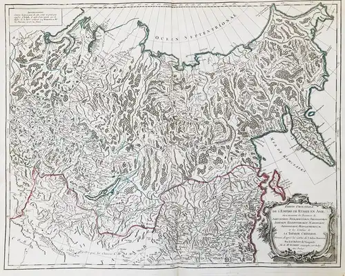 Partie Orientale de L'Empire de Russie en Asie ouse trouvent les Provinces de Jakuckskoy, Nerckzinsdkoy, Selin