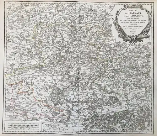 Comtes de Hainaut, et de Cambresis, avec les confins du Comte de Flandre, du Duche de Brabant, du Comte de Nam