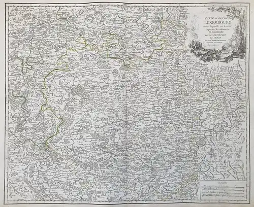 Carte du Duche de Luxembourg, dans laquelle on trouve la partie Meridionale & limitrophe de la Seigneurie de L