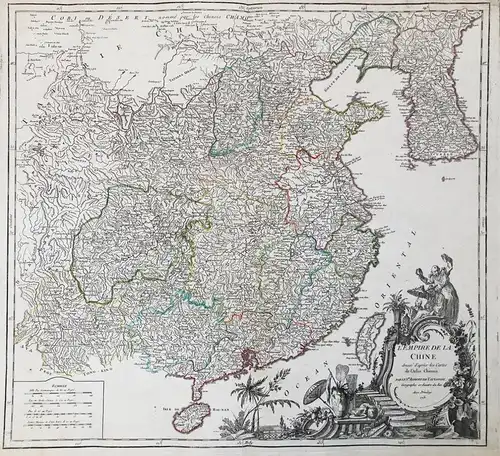 L'Empire de la Chine, dressé d'après les Cartes de l'Atlas Chinois - China Asien Ostasien East Asia Karte map