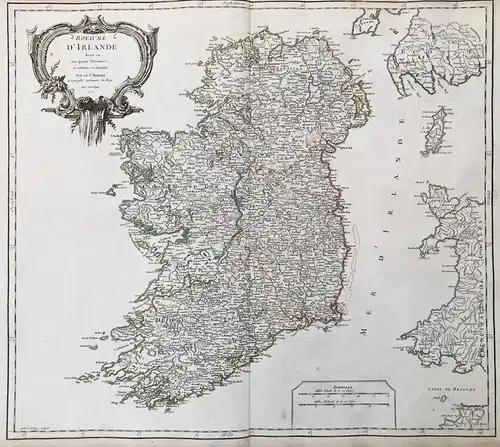 Royaume d'Irlande - Ireland Irland island Insel Karte map carte