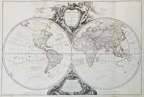 Orbis vetus in utrâque continente juxta mentem Sansonianam distinctus, nec non observationibus astronomicis re