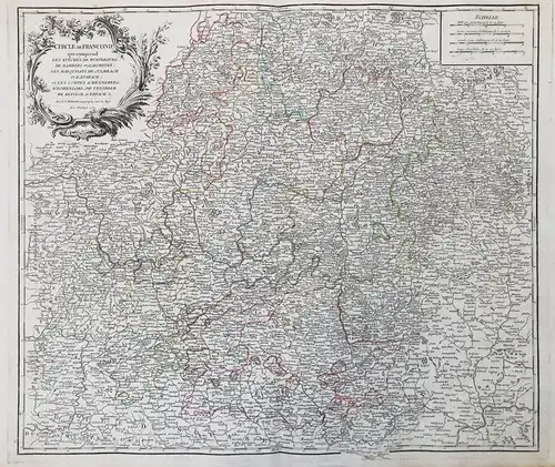 Cercle de Franconie qui comprend les Eveches de Wurtzbourg, de Bamberg et d'Aichstet; les Marquisats de Culmba