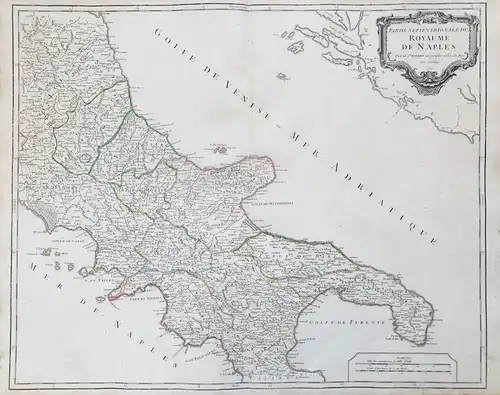 Partie Septentrionale du Royaume de Naples. - Napoli Naples Neapel Italia Italy Italien Campania Puglia Basili