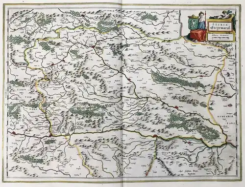 Stiria / Steyrmarck - Steiermark Österreich Slovenia Slowenien Knittelfeld Bruck an der Mur Ptuj map Karte