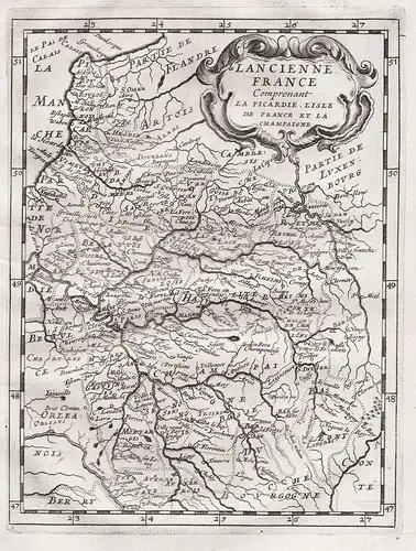 L'ancienne France - France Frankreich carte map Karte