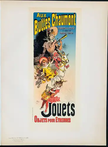 Aux Buttes Chaumont. Jouets, objets pour etrennes. (Plate 185) - jouets Spielzeug games toys poster Plakat Art