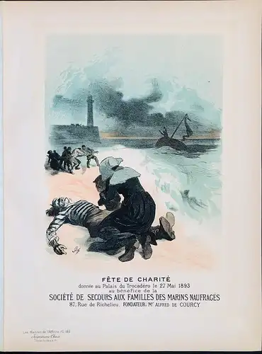 Fete de Charité donnée au Palais du Trocadero le 27 Mai 1893 (Plate 161) - poster Plakat Art Nouveau Jugendsti