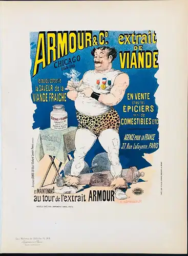 Armor & Co. Extrait de viande (Plate 163) - poster Plakat Art Nouveau Jugendstil