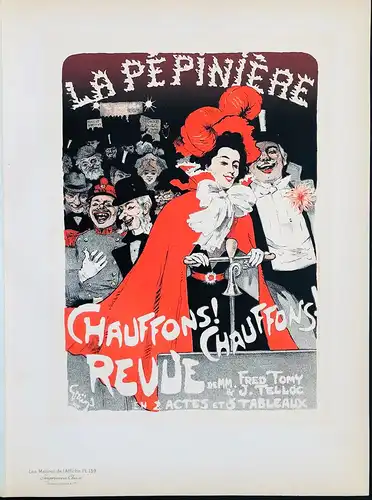 La Pepiniere. Chauffons! Chauffons! Revue de MM. Fred Tomy & J. Telloc. (Plate 159) - poster Plakat Art Nouvea