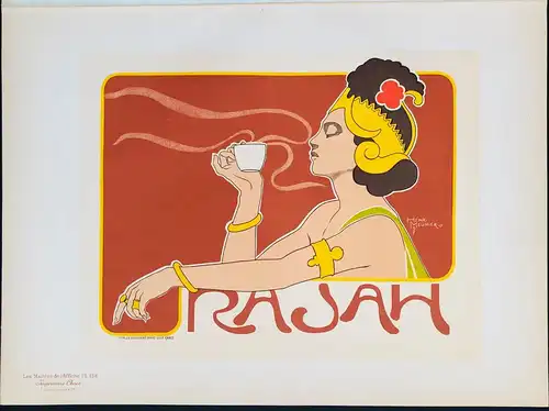 Rajah (Plate 156) - coffee Kaffee cafe poster Plakat Art Nouveau Jugendstil