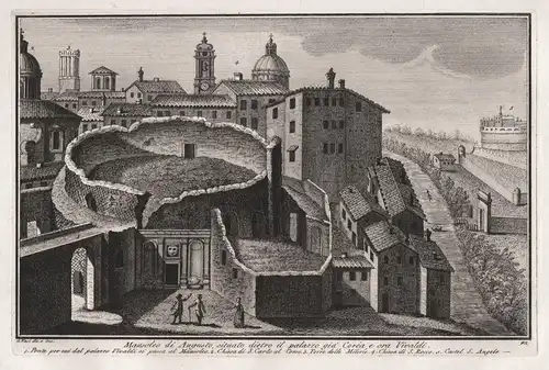 Mausoleo di Augusto, situato dientro il palazzo gia Corea e ora Vivaldi - Roma Rome Rom