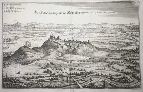 Die Statt Amöneburg, von den Kays: eingenohmen Anno 1640, den 6. Novembr. - Amöneberg LK Marburg-Biedenkopf Be