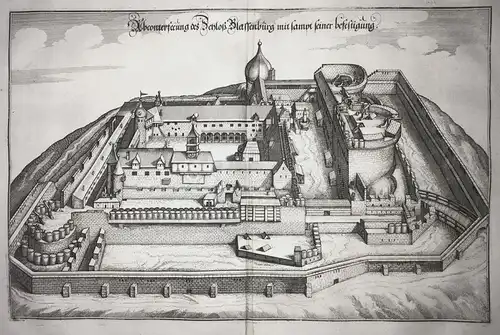 Abconterfeeung des Schloß Blassenburg mit sampt seiner Befestigung. -  Kulmbach Schloss Plassenburg Oberfranke