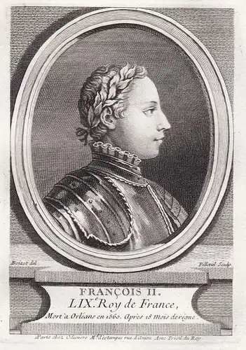 Francois II. - Francois II Roi de France (1544-1560) king König Roi France Frankreich Portrait
