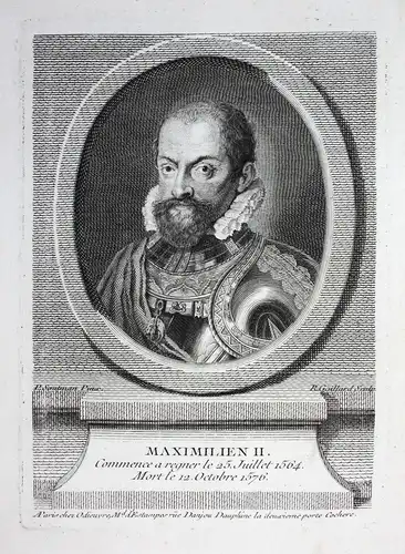 Maximilien II. - Maximilian II (1527-1576) HRR Kaiser emperor König Roi Böhmen Portrait
