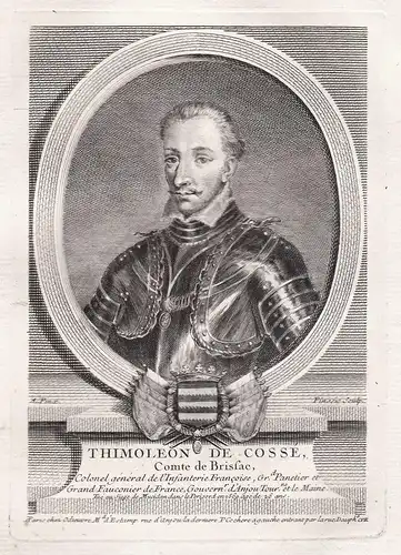 Thimoleon de Cosse - Timoleon Timo de Cosse (1543-1569) Comte Graf von Brissac Chevalier Ritter Portrait