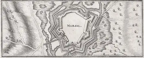 Marsal - Marsal Moselle Lothringen Lorraine gravure