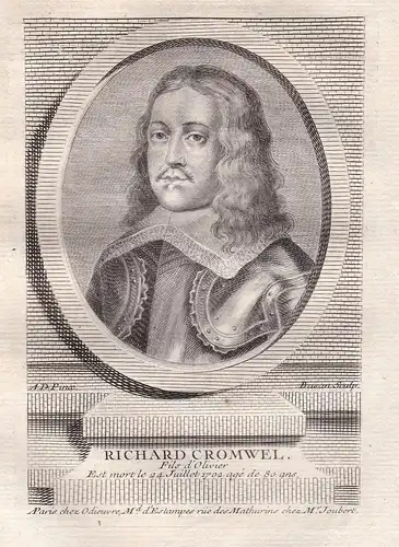 Richard Cromwel - Richard Cromwell (1626-1712) Lord Protector England Scotland Ireland Staatsmann Portrait