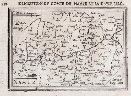 Namur - Namur Charleroi Dinant Huy Gembloux Belgique Belgien Belgium map Karte carte