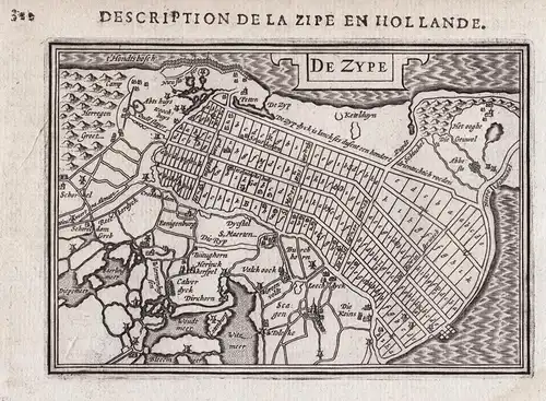 De Zype - Zijpe Noord-Holland Schagen Nederland Niederlande Netherlands map Karte carte