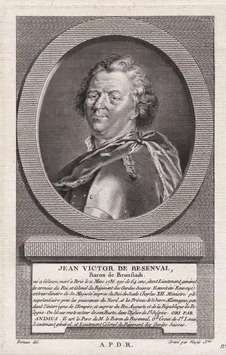 Jean Victor de Besenval - Jean Victor de Besenval de Brünstatt (1671-1736) Solothurn Soleure Officier Soldat P