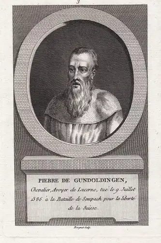 Pierre de Gundoldingen - Petermann von Gundoldingen (?-1389) Schultheiss von Luzern Portrait