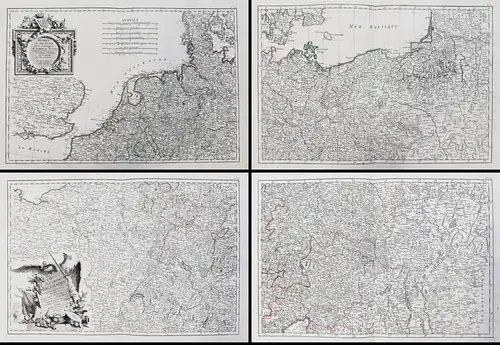 Carte de L'Empire D'Alemagne avec les Etats de Boheme. / Dediee et Presentee a S. E. Monseigueur J. D. Almorea