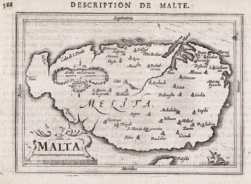 Malta - Malta island Insel ile Malte map Karte carte