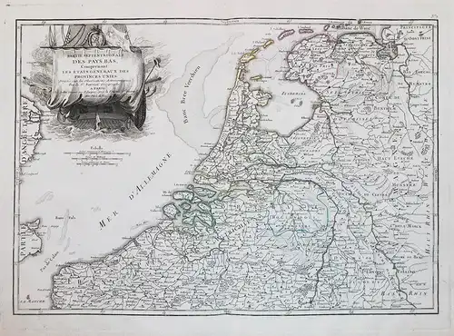 Partie Septentrionale des Pays Bas. Comprenaut les etats Generaux des Provinces Unies. - Holland Amsterdam Ned