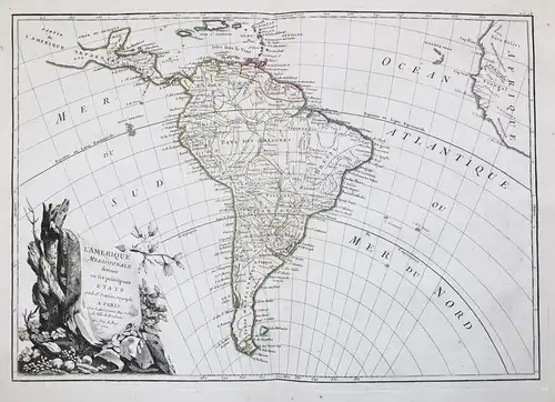 L'Amerique Meridionale divisee en fes principaux Etats parle Sr. Janvier Geographe a Paris. - South America Sü