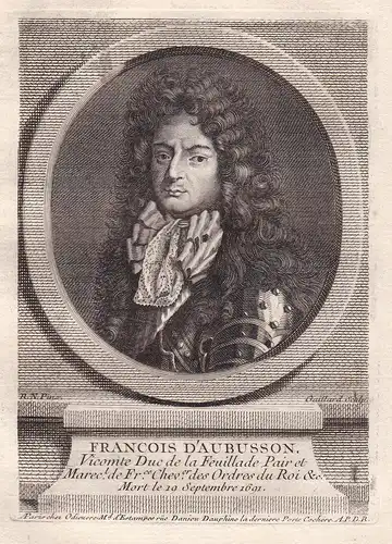 Francois D'Aubusson - Francois d'Aubusson Herzog La Feuillade (1631-1691) Du de Roannez Dauphiné marechal Mars