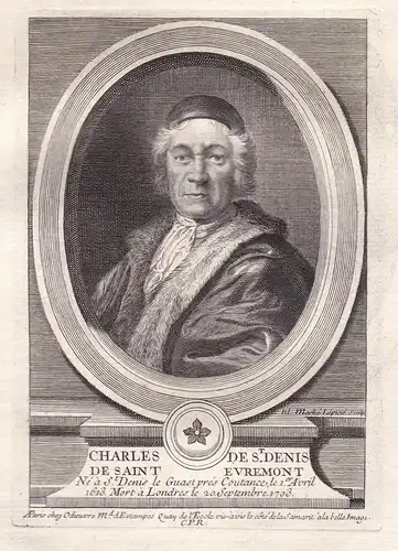 Charles de St. Denis de Saint Evremont - Charles Marguetel de Saint-Denis de Saint-Évremond (1613-1703) soldie