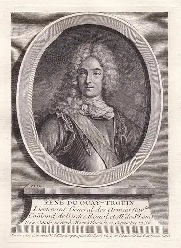 Rene du Guay-Trouin - Rene Duguay-Trouin (1673-1736) Breton corsair Saint-Malo soldier Marineoffizier Lieutnan