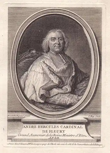 Andre Hercules Cardinal de Fleury - Andre Hercule de Fleury (1653-1743)  Bishop of Fréjus, Archbishop of Aix,