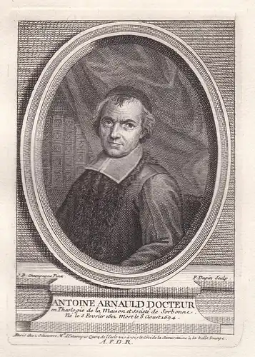 Antoine Arnauld Docteur - Antoine Arnauld (1612 - 1694) Mathematiker mathematician philosopher Philosoph Pries